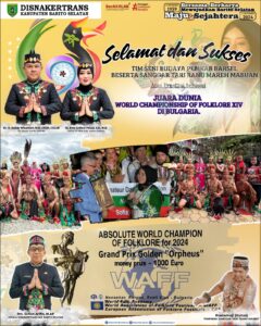 SELAMAT DAN SUKSES TIM SENI BUDAYA PEMKAB BARSEL BESERTA SANGGAR TARI RANU MAREH MABUAN